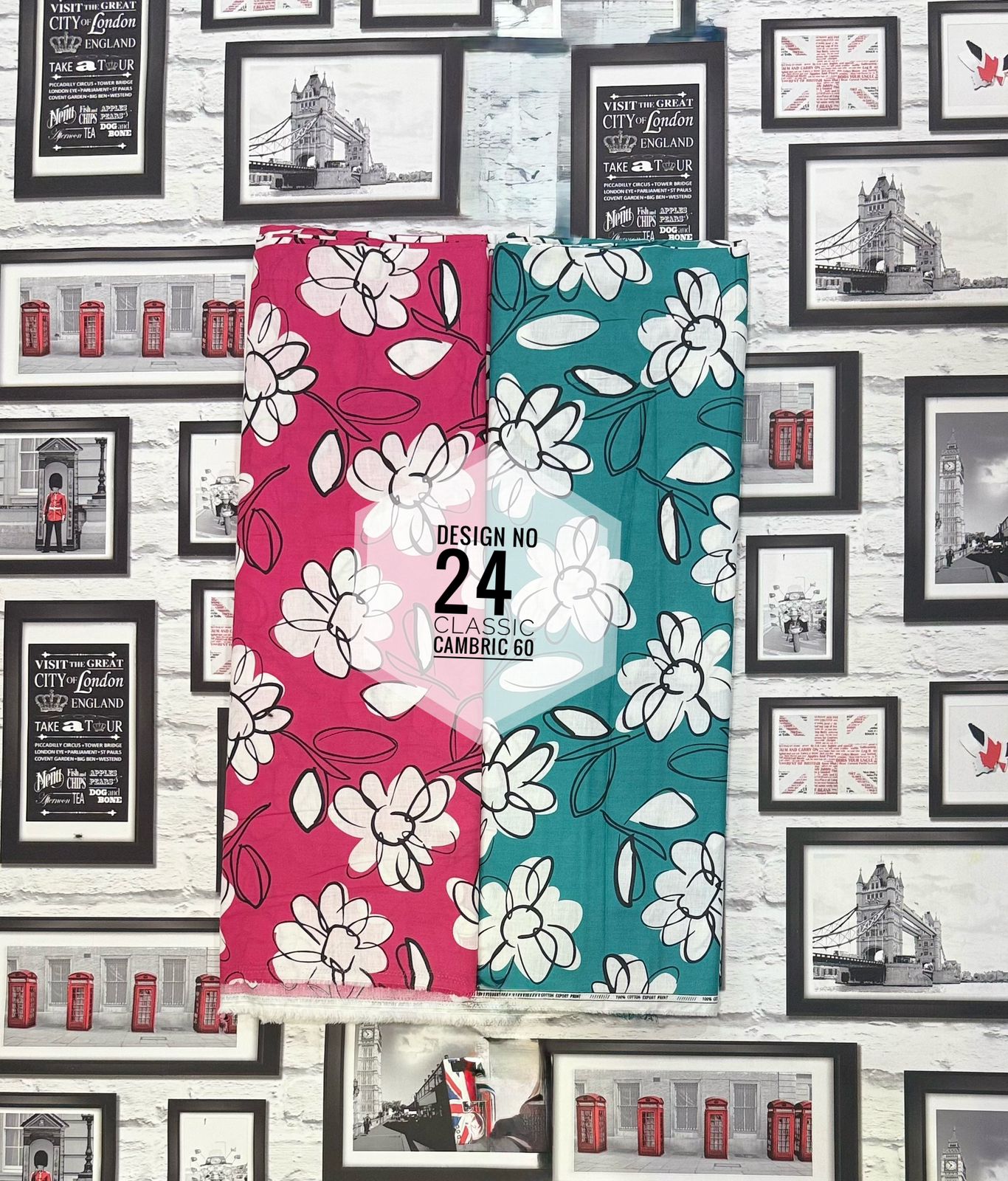 Classic Cambric 60 – Floral Outline Edition (Design No. 24)